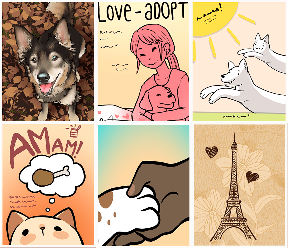  painting Love Adopt mod for The Sims 4 