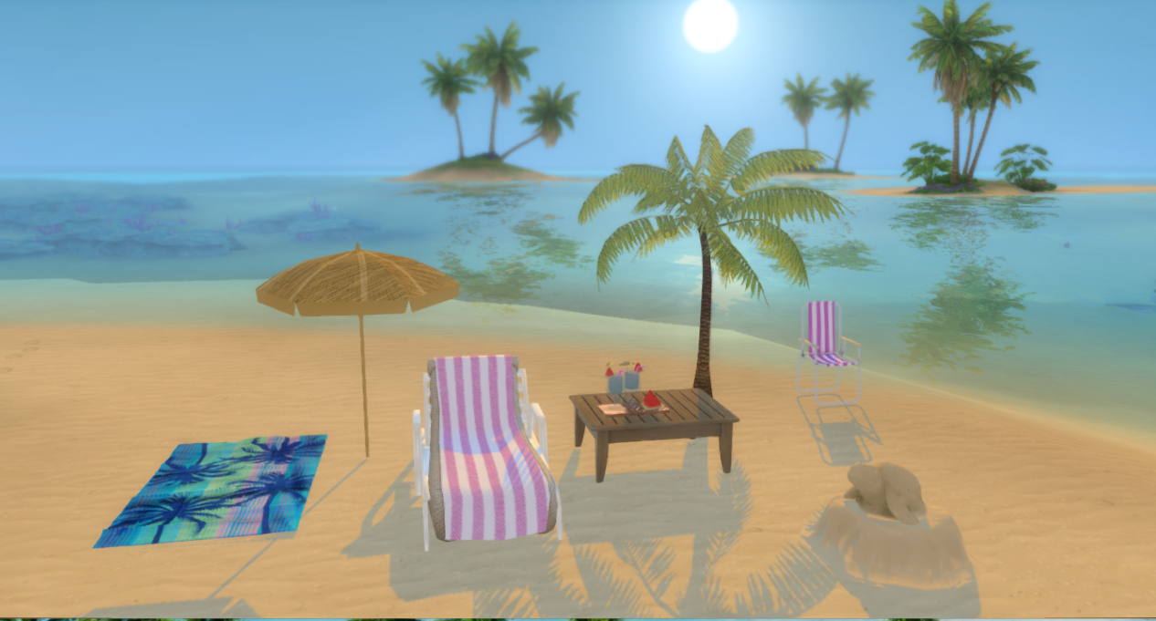 Beach Towels set mod for The Sims 4 