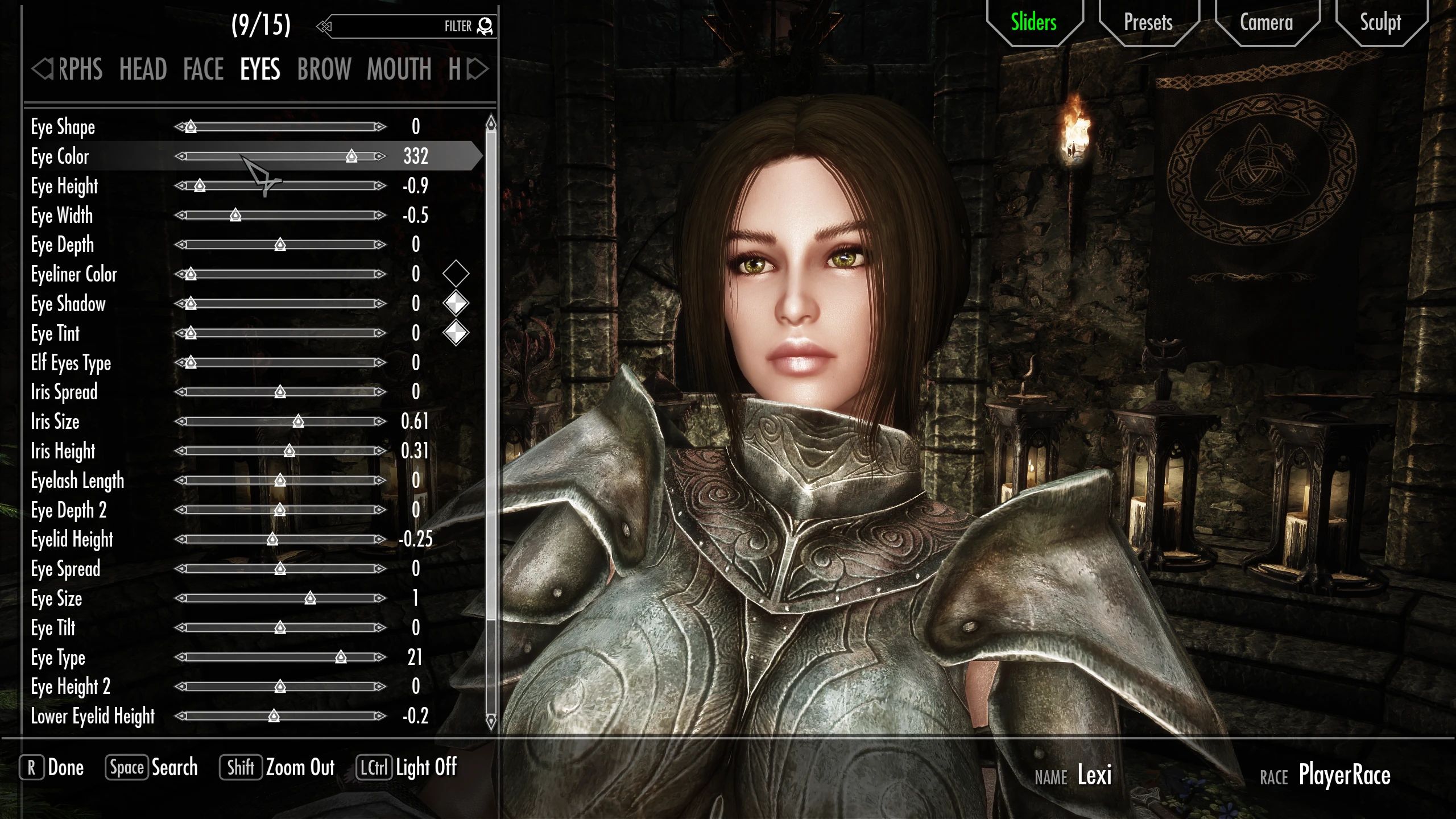 Vampire eye unlocker mod for The Elder Scrolls V: Skyrim Special Edition