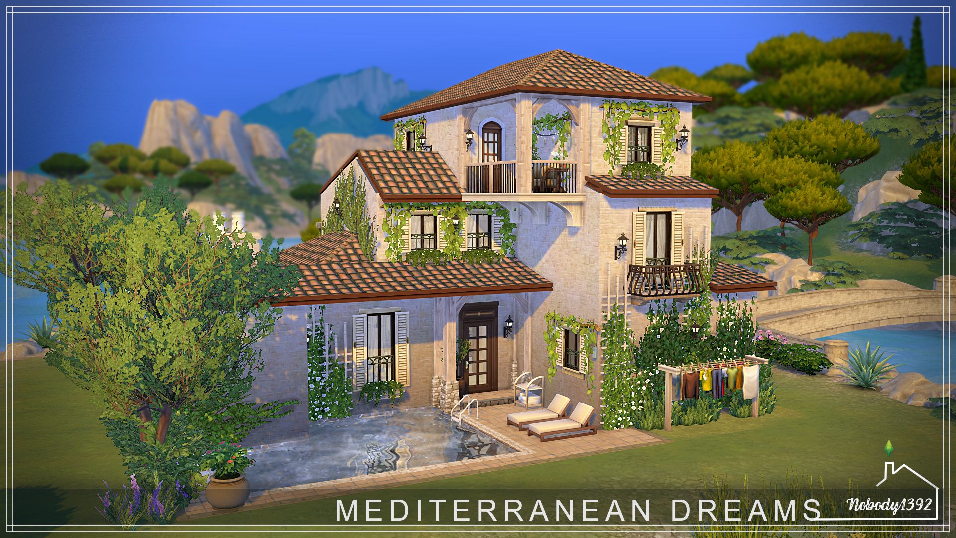 Mediterranean Dreams (No CC!) mod for The Sims 4 