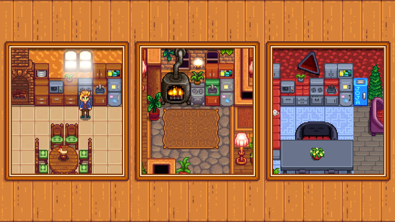 Elle's Kitchen Replacement mod for Stardew Valley