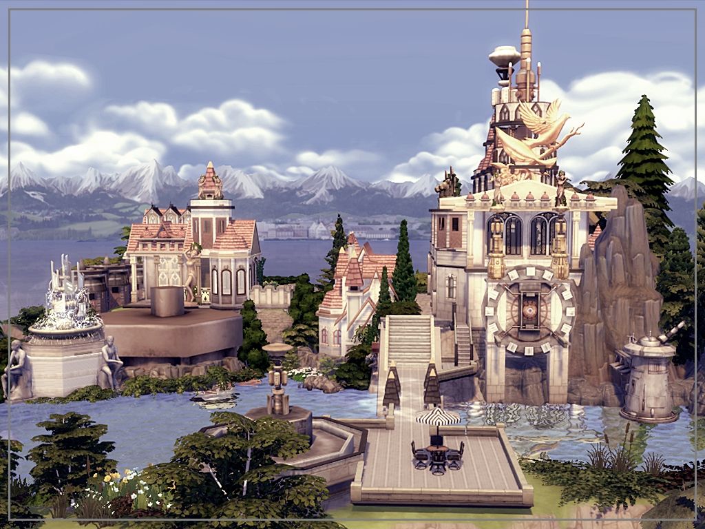 Castle on the rock mod for The Sims 4 