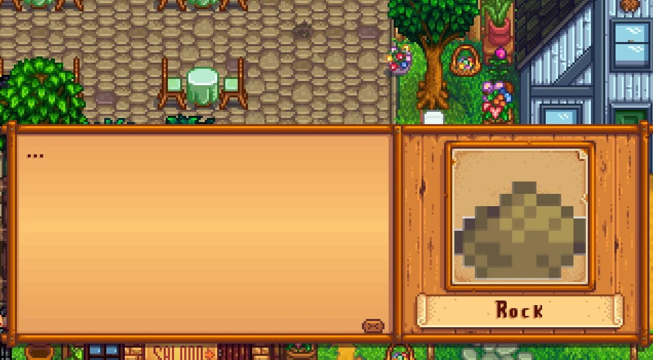 Rock NPC mod for Stardew Valley