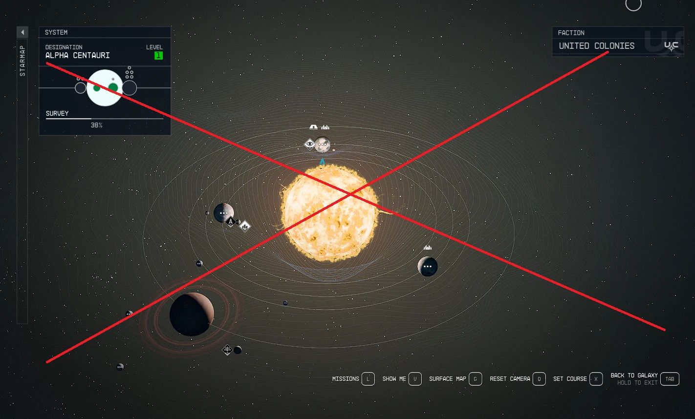 Larger Systems (SFSE) mod for Starfield