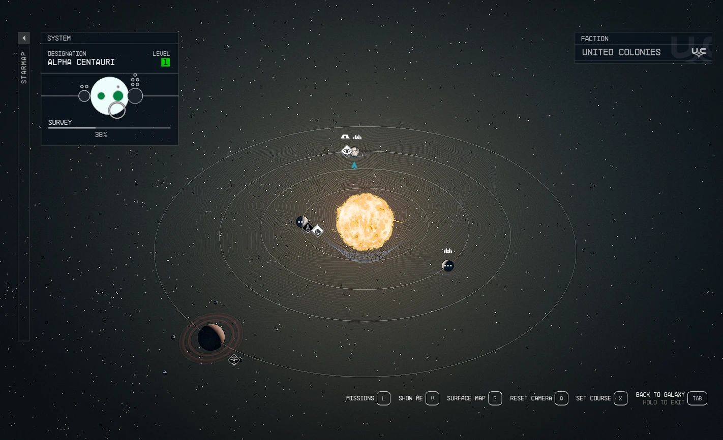 Larger Systems (SFSE) mod for Starfield