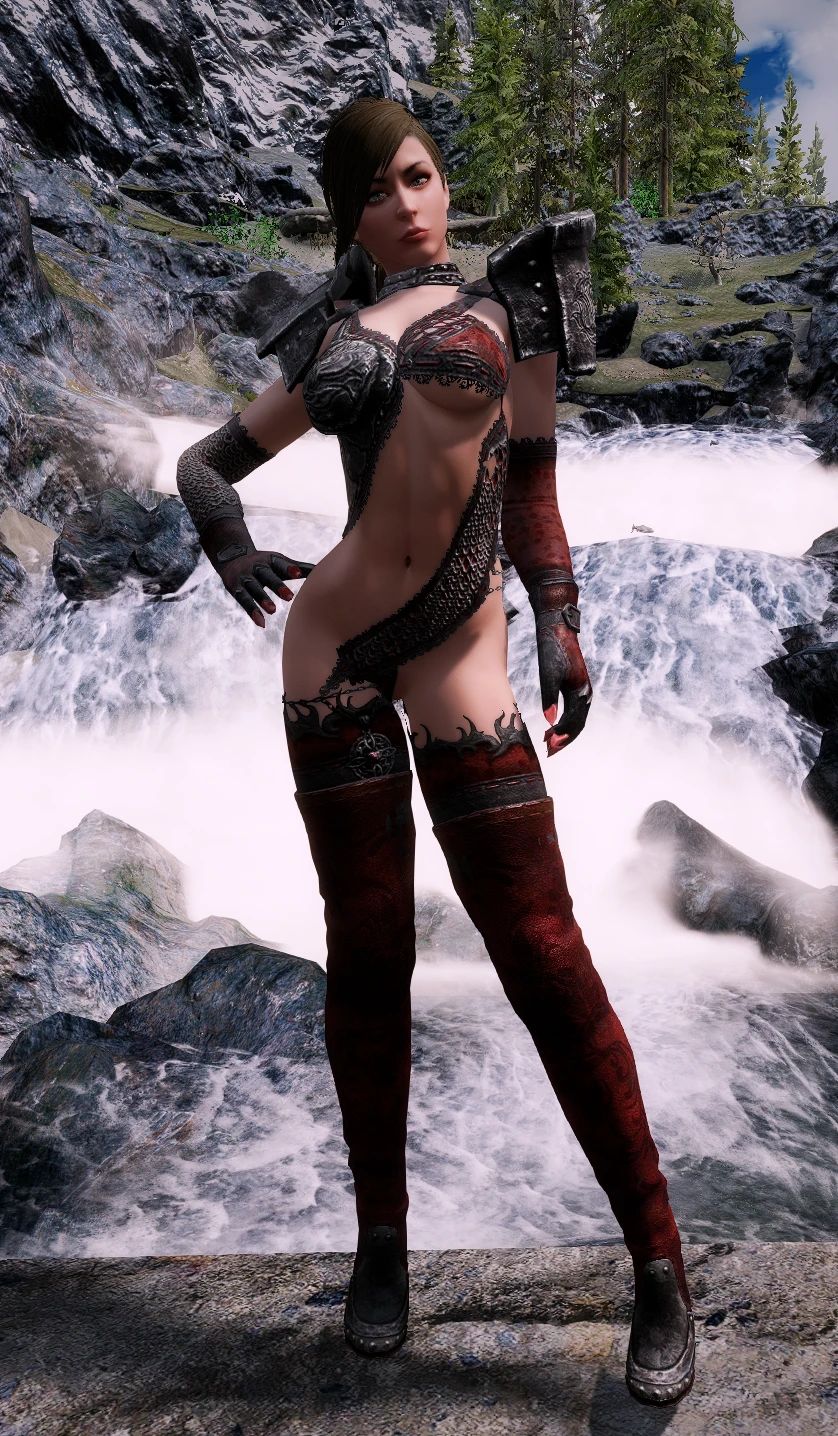 DX Merta Black Rose BHUNP mod for The Elder Scrolls V: Skyrim Special Edition