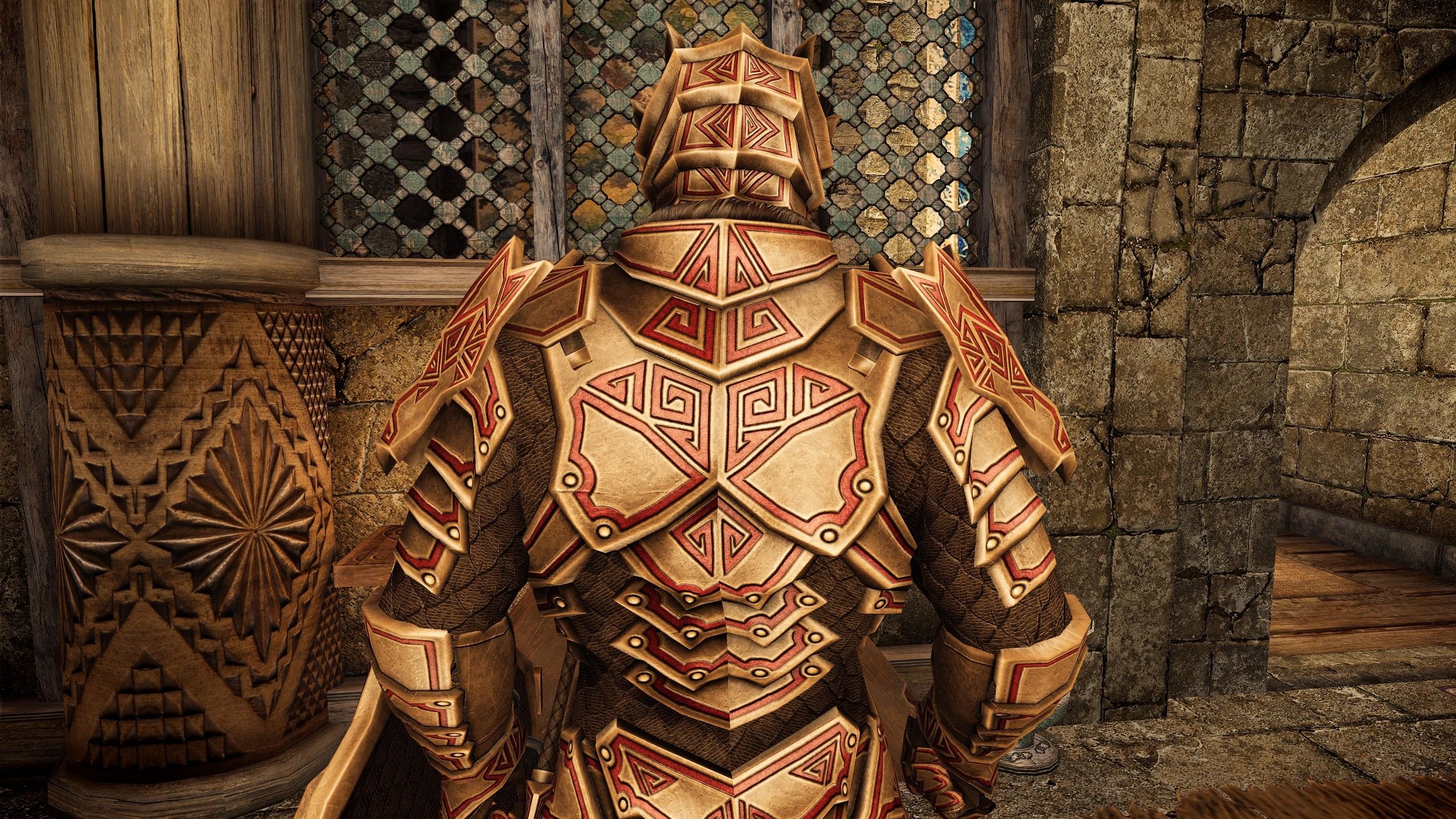Dragonblood Etched Armor (Dragon Carved Recolor) mod for The Elder Scrolls V: Skyrim Special Edition