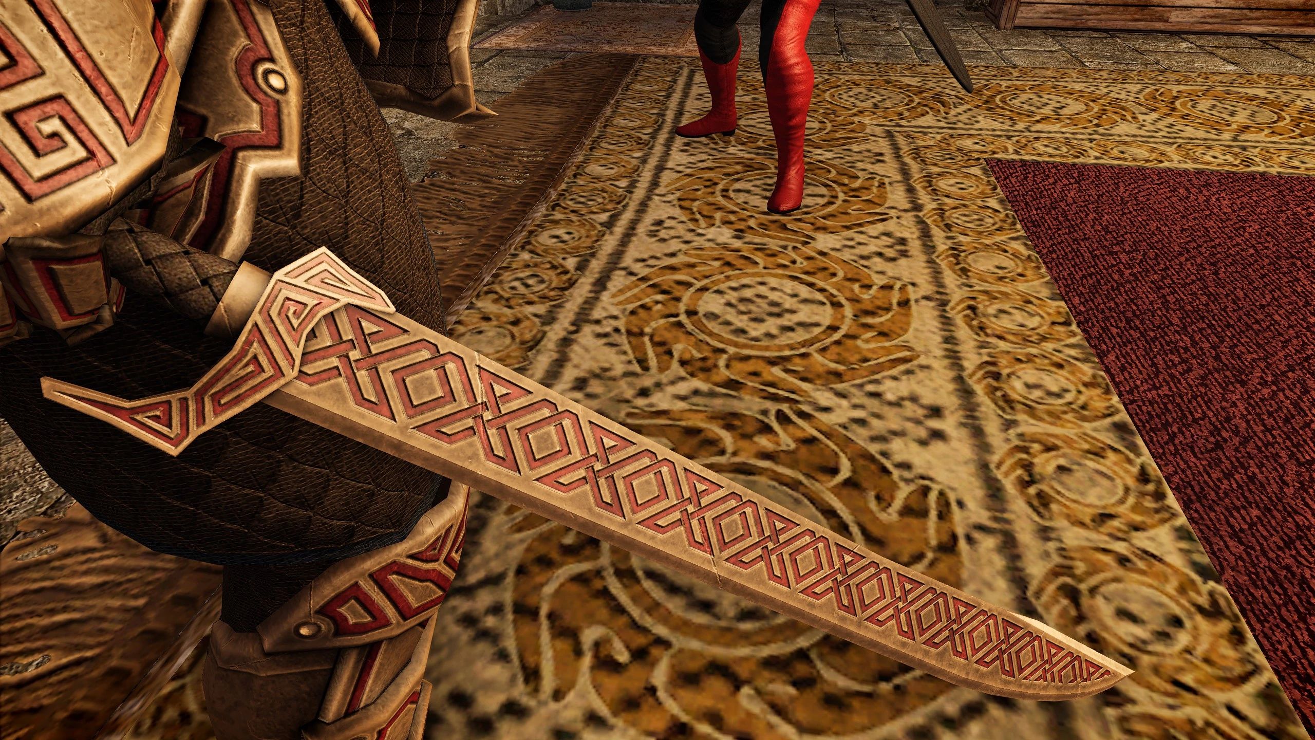 Dragonblood Etched Armor (Dragon Carved Recolor) mod for The Elder Scrolls V: Skyrim Special Edition