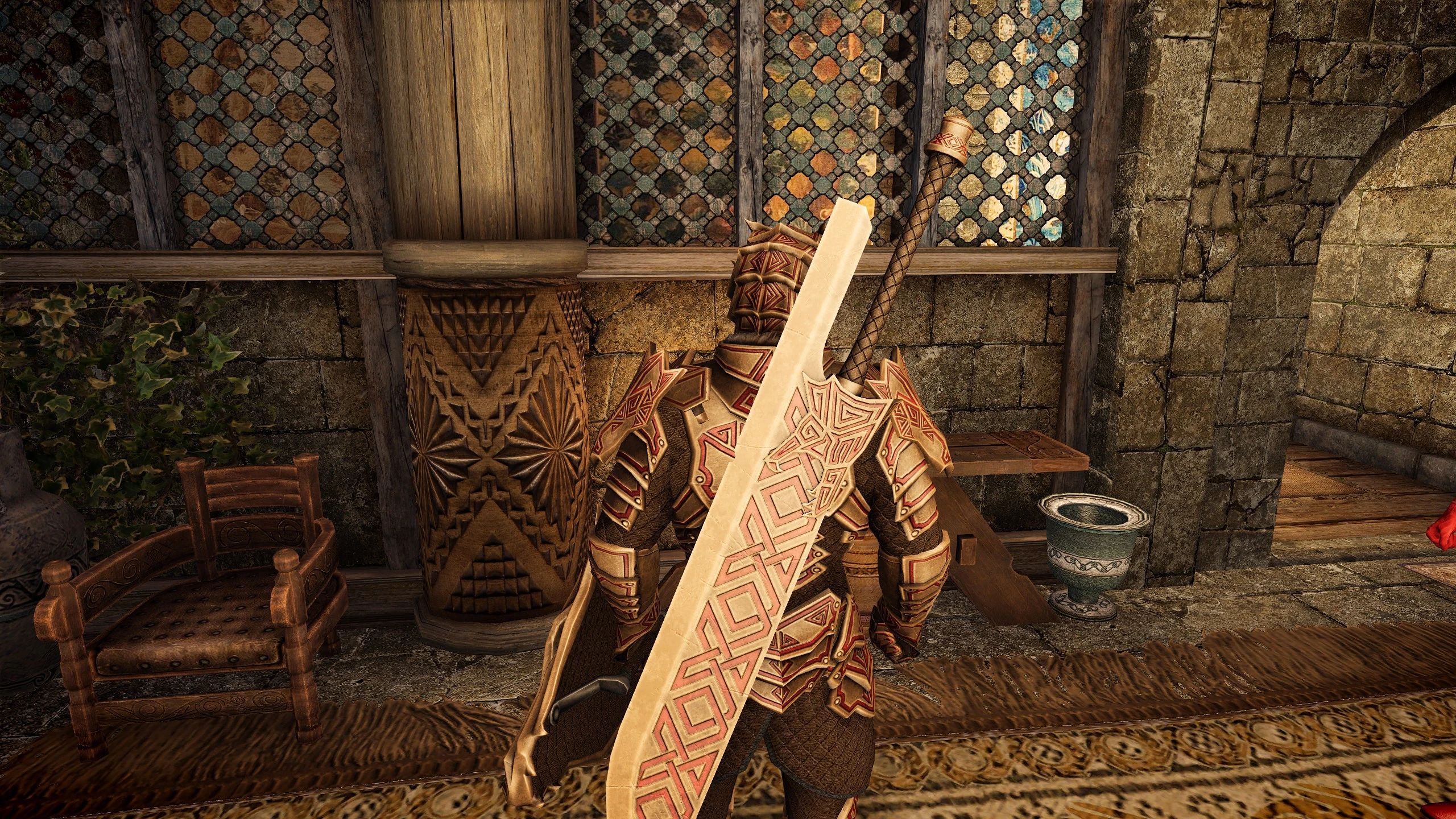 Dragonblood Etched Armor (Dragon Carved Recolor) mod for The Elder Scrolls V: Skyrim Special Edition