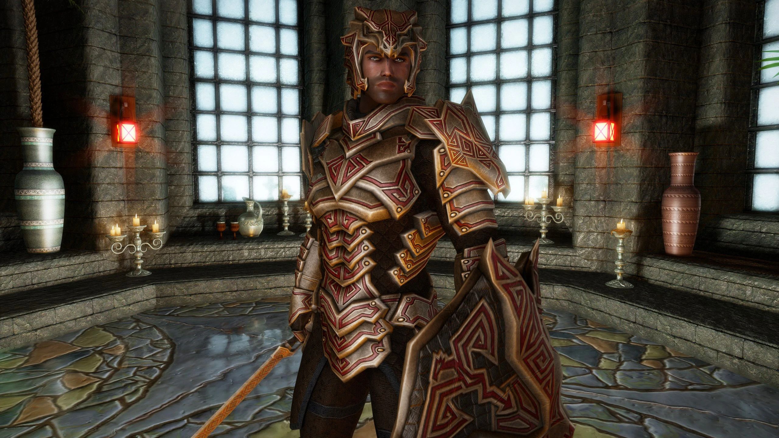 Dragonblood Etched Armor (Dragon Carved Recolor) mod for The Elder Scrolls V: Skyrim Special Edition