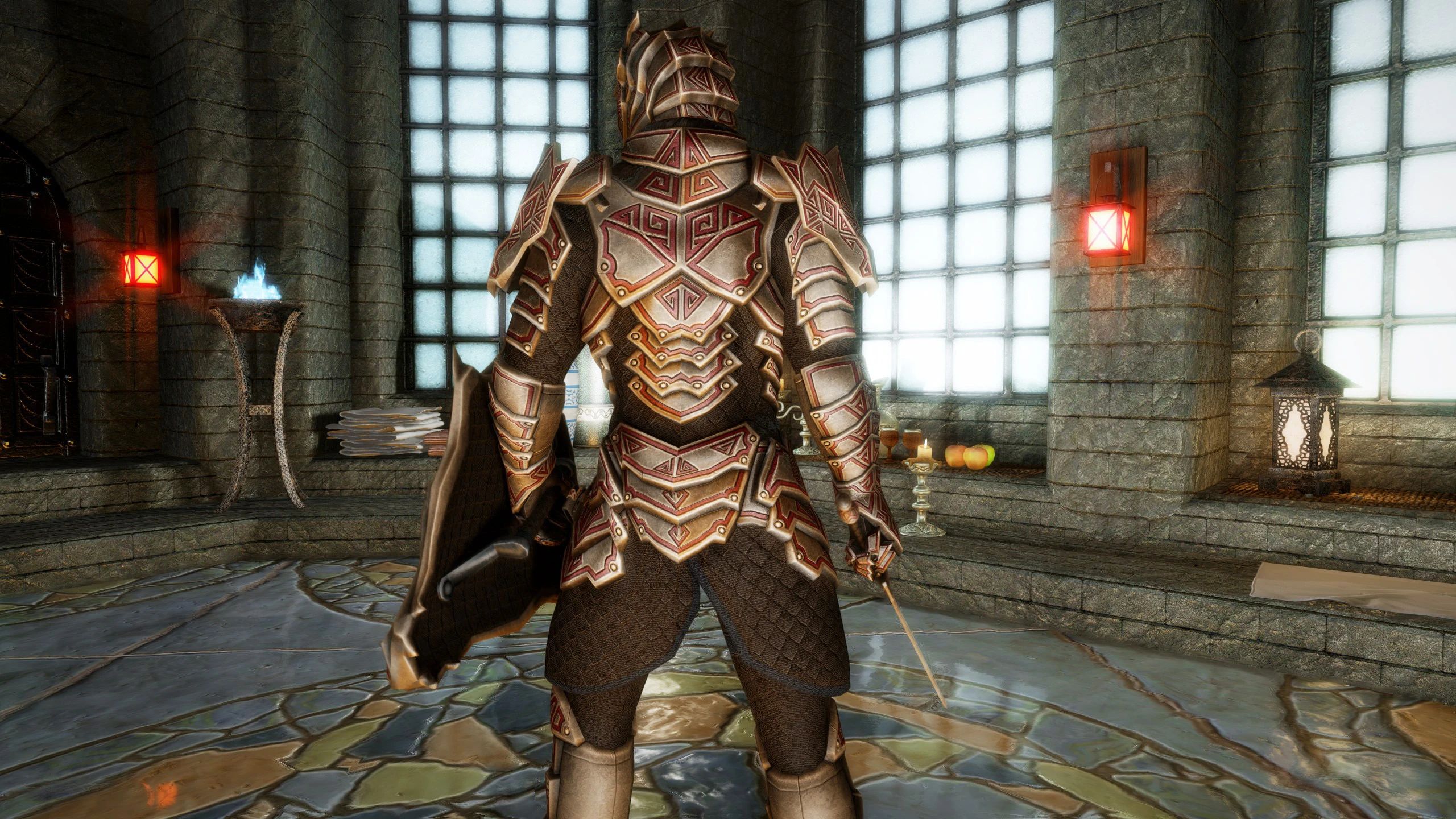 Dragonblood Etched Armor (Dragon Carved Recolor) mod for The Elder Scrolls V: Skyrim Special Edition
