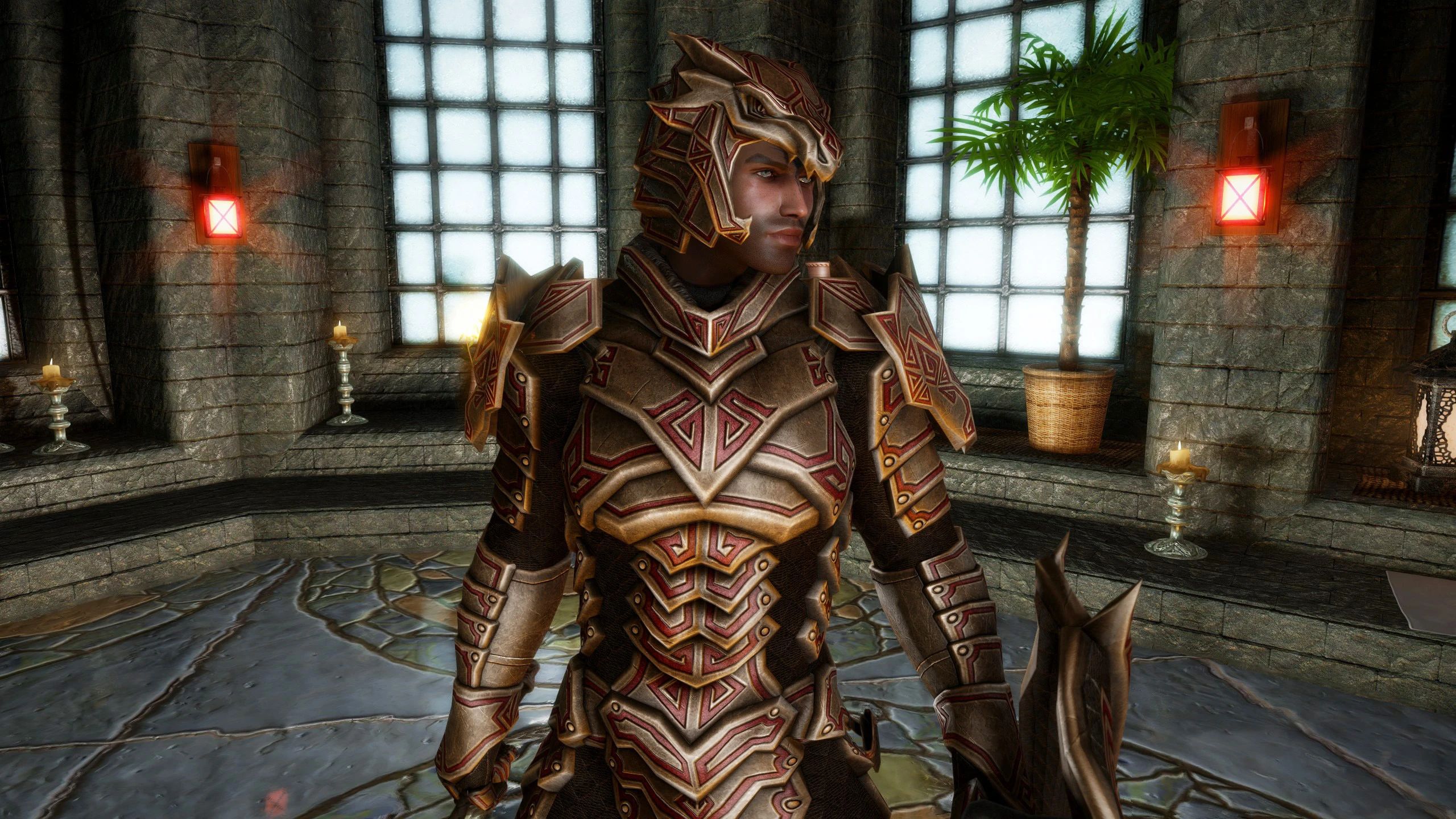 Dragonblood Etched Armor (Dragon Carved Recolor) mod for The Elder Scrolls V: Skyrim Special Edition