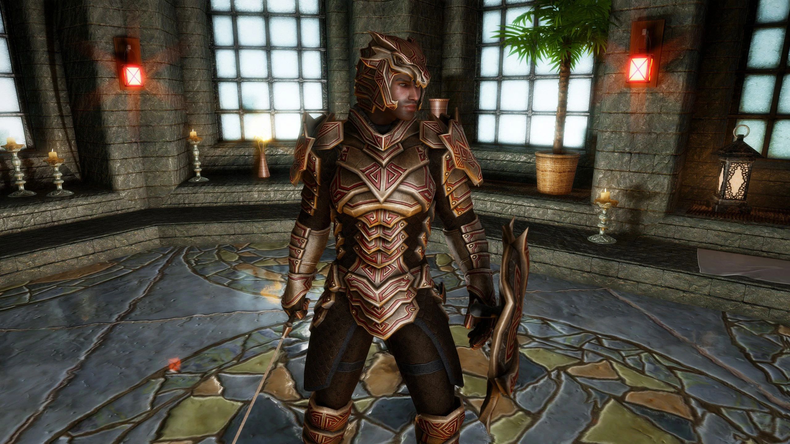 Dragonblood Etched Armor (Dragon Carved Recolor) mod for The Elder Scrolls V: Skyrim Special Edition