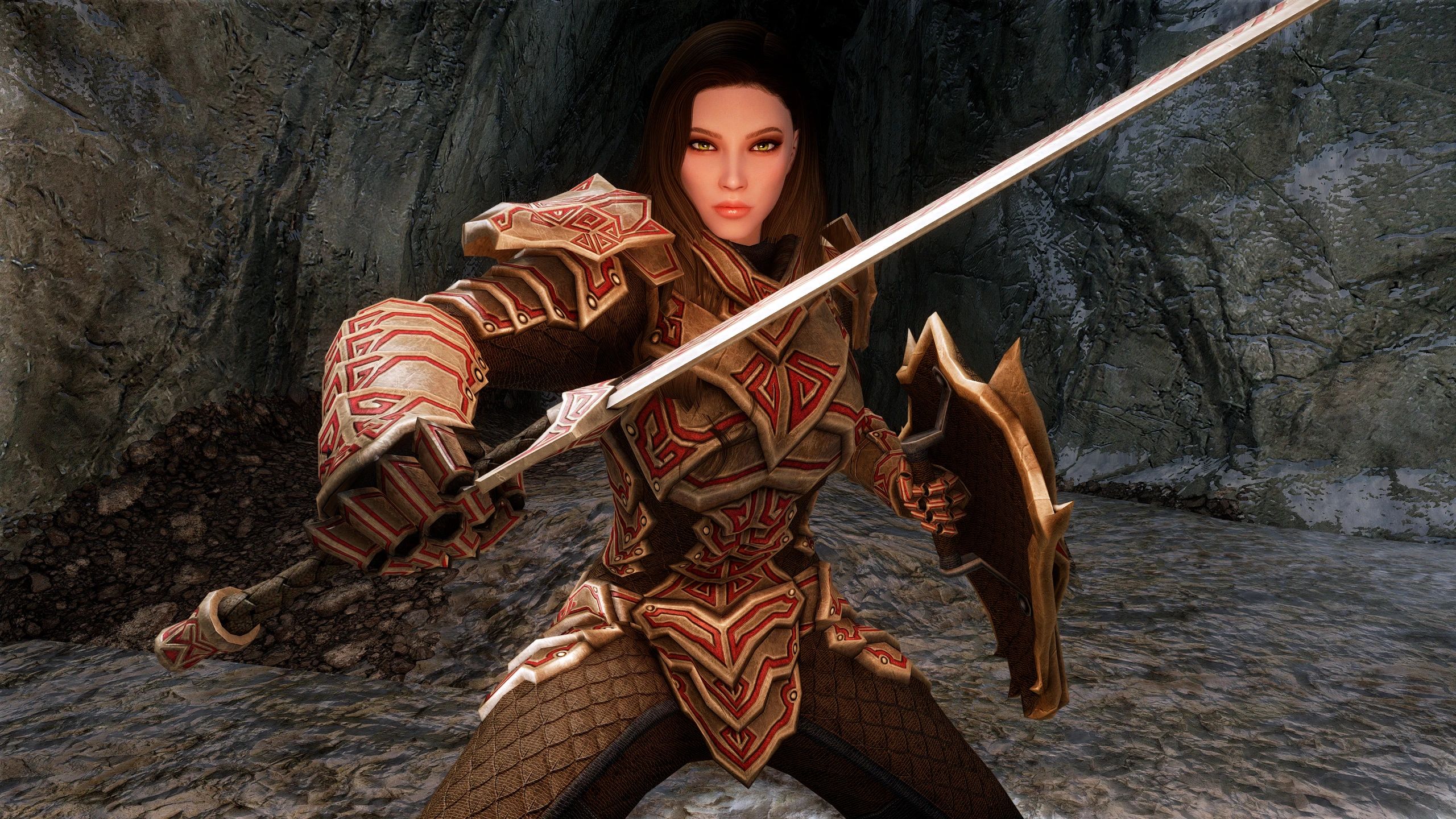 Dragonblood Etched Armor (Dragon Carved Recolor) mod for The Elder Scrolls V: Skyrim Special Edition