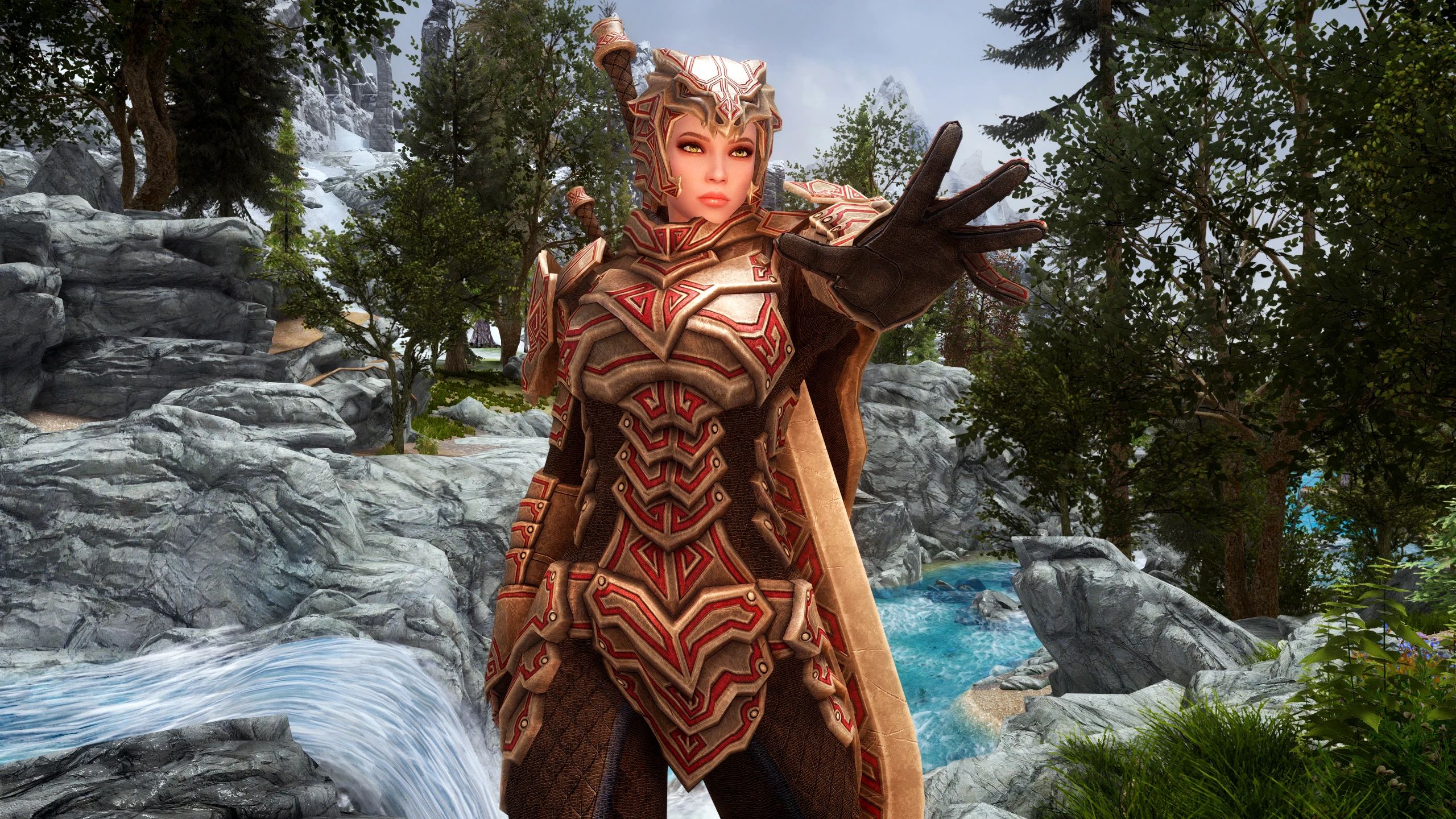 Dragonblood Etched Armor (Dragon Carved Recolor) mod for The Elder Scrolls V: Skyrim Special Edition