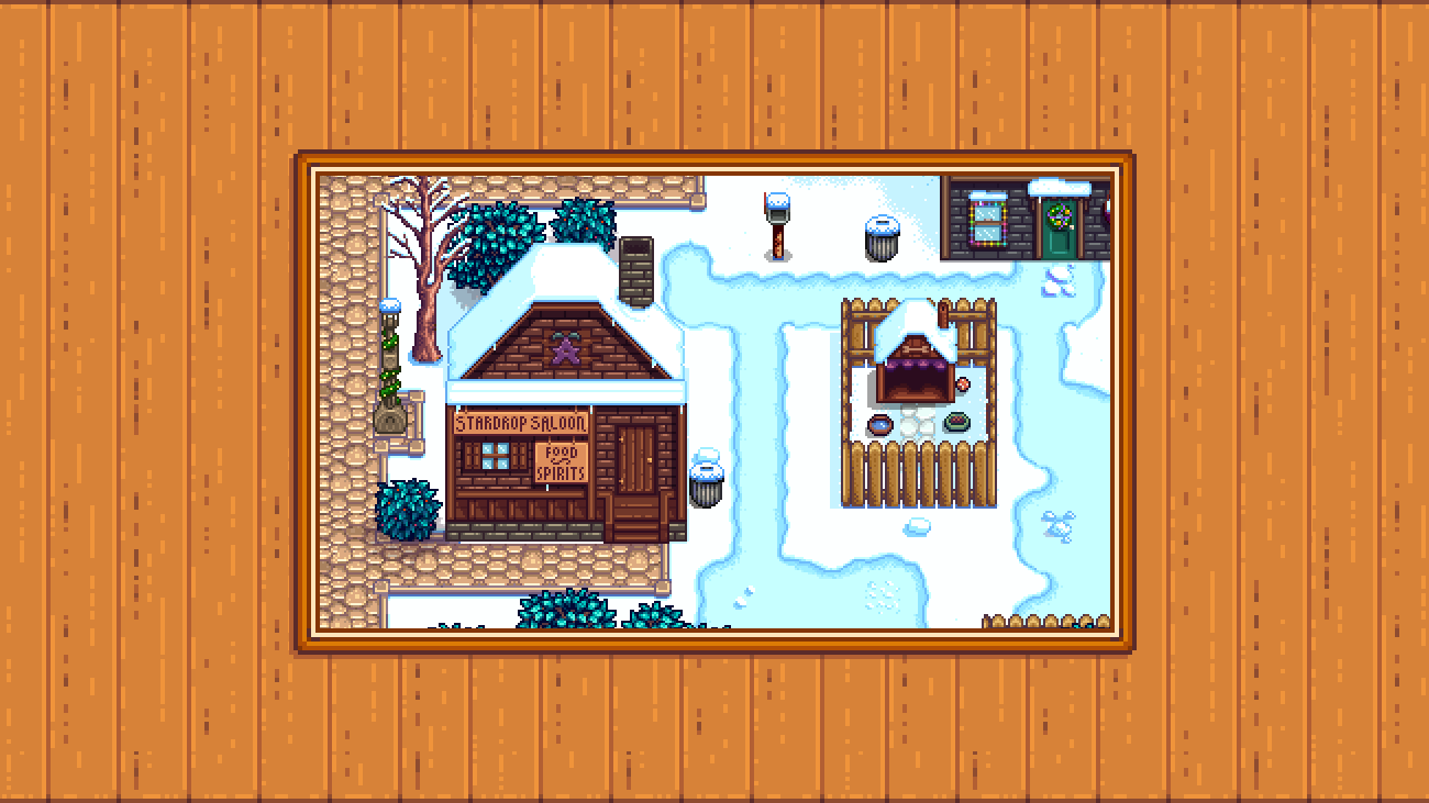 Elle's Town Buildings mod for Stardew Valley
