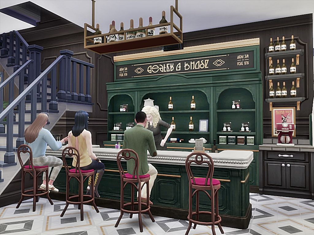 Giselle Cafe - Bistro mod for The Sims 4 