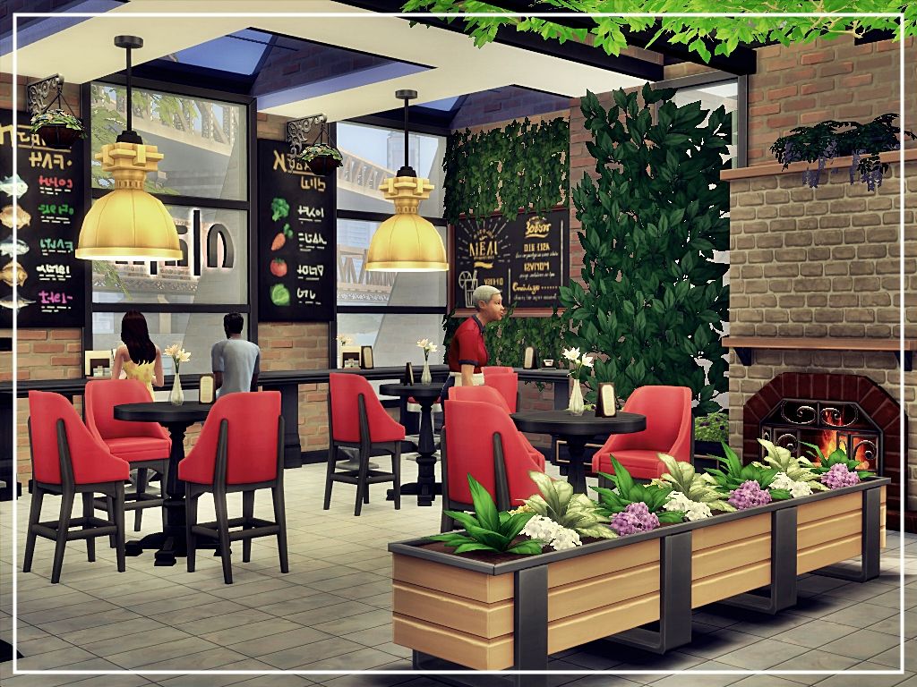 Green Restaurant mod for The Sims 4 