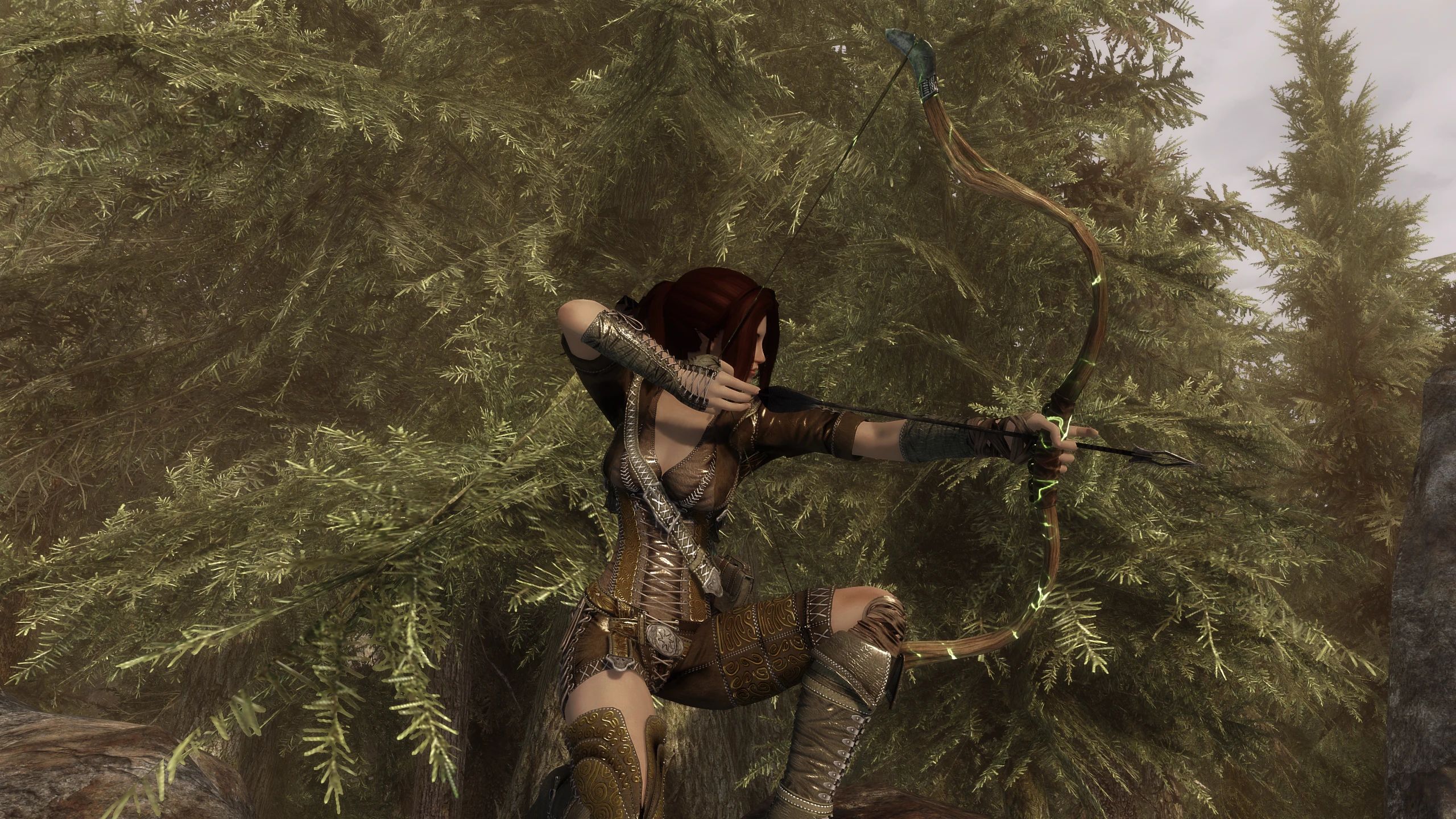 Ranger Armour by Alecu BHUNP mod for The Elder Scrolls V: Skyrim Special Edition