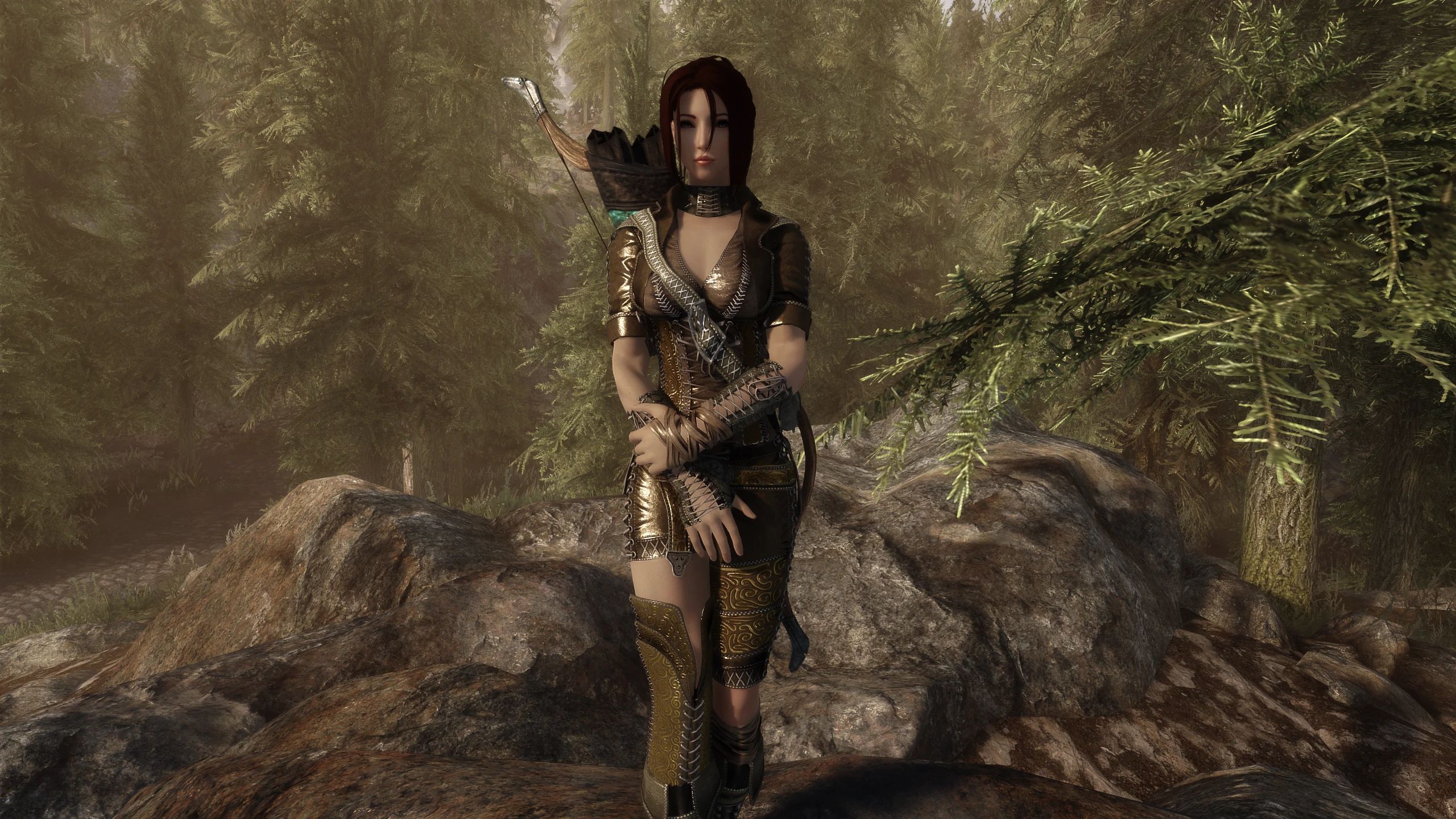 Ranger Armour by Alecu BHUNP mod for The Elder Scrolls V: Skyrim Special Edition