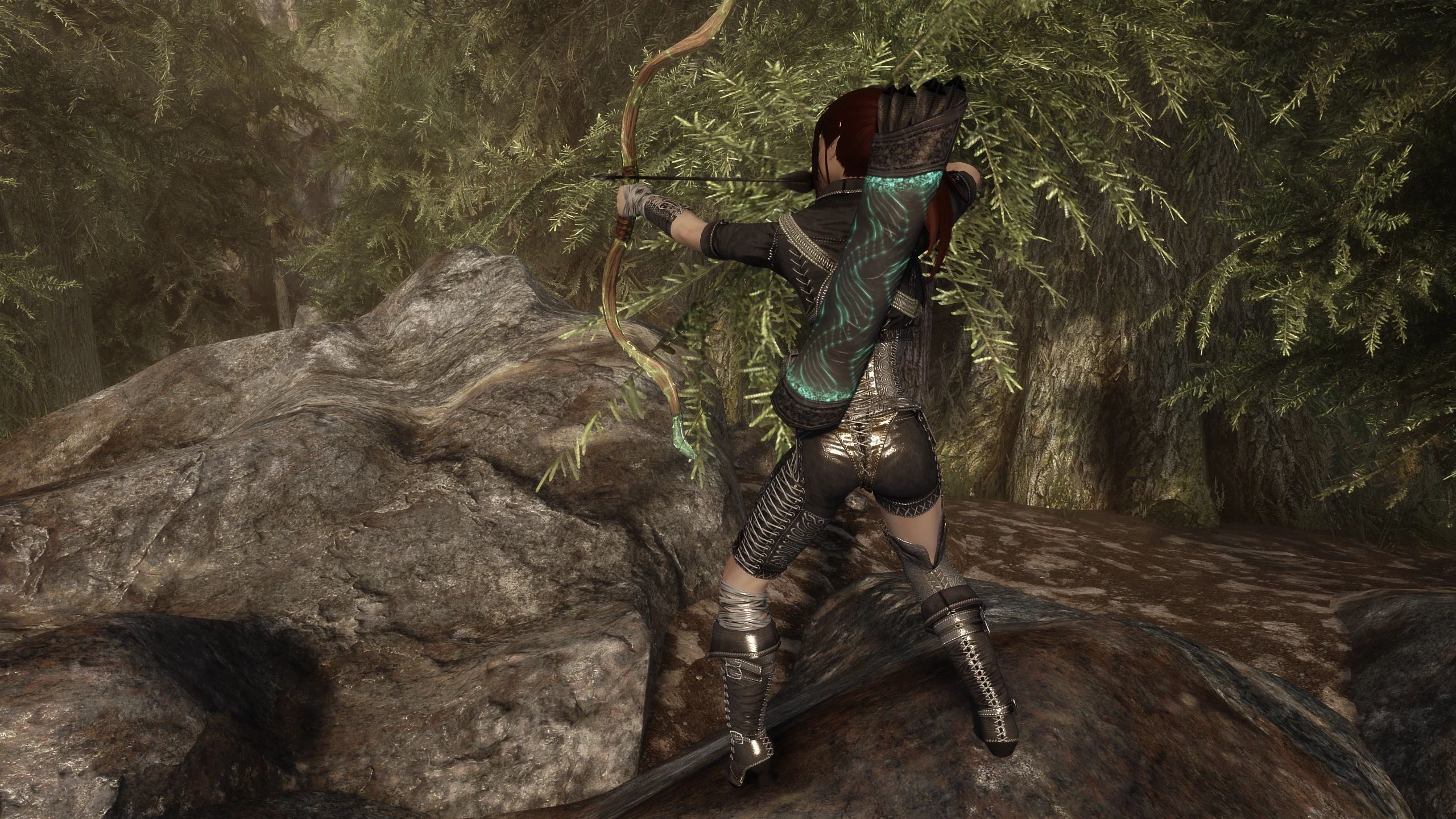 Ranger Armour by Alecu BHUNP mod for The Elder Scrolls V: Skyrim Special Edition
