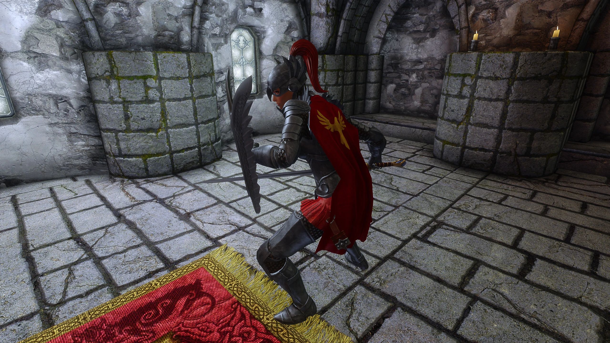 Steel Falcon Armour Set BHUNP 3BA bodyslides mod for The Elder Scrolls V: Skyrim Special Edition