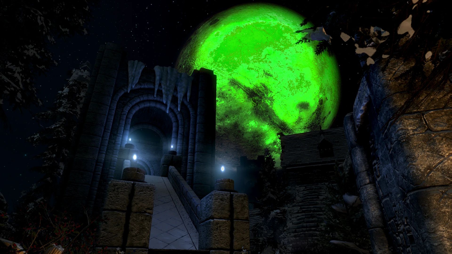 The Dark Below Menu Replacer mod for The Elder Scrolls V: Skyrim Special Edition