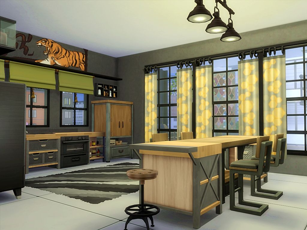 Industrial Loft mod for The Sims 4 