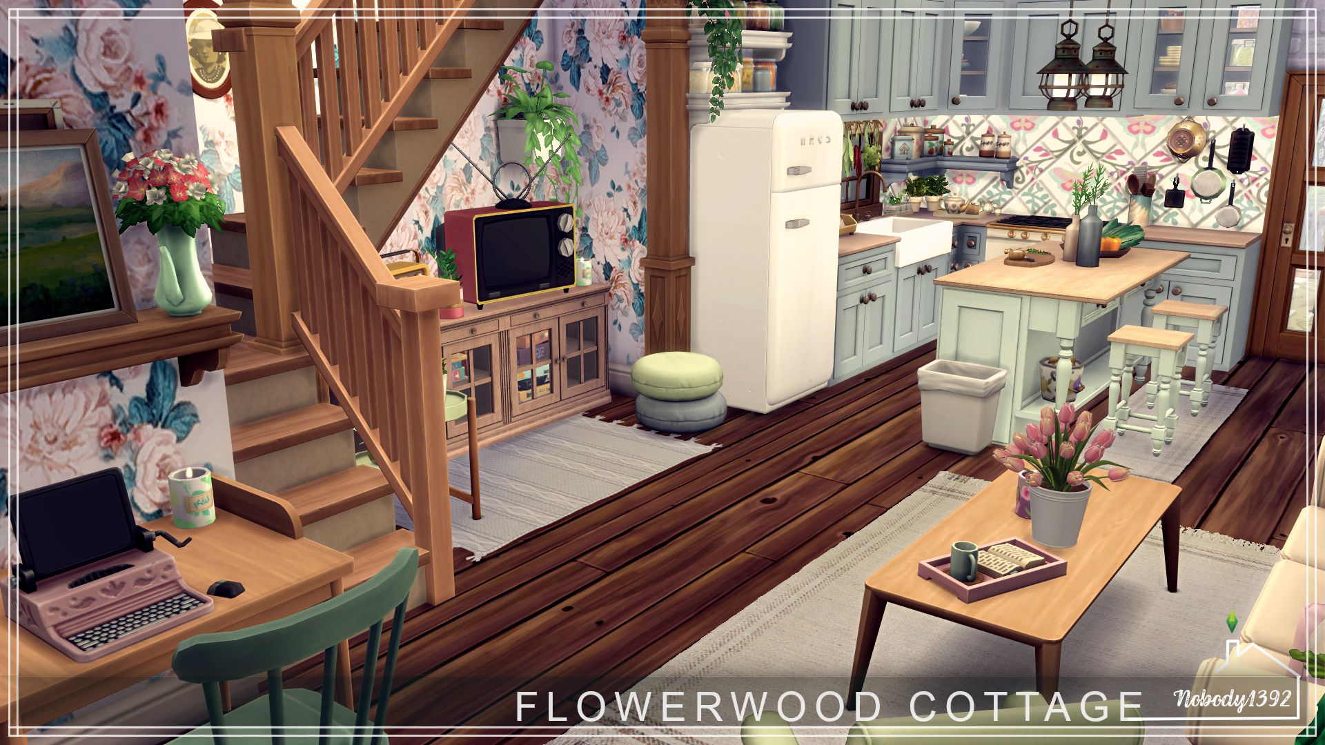 Flowerwood Cottage mod for The Sims 4 