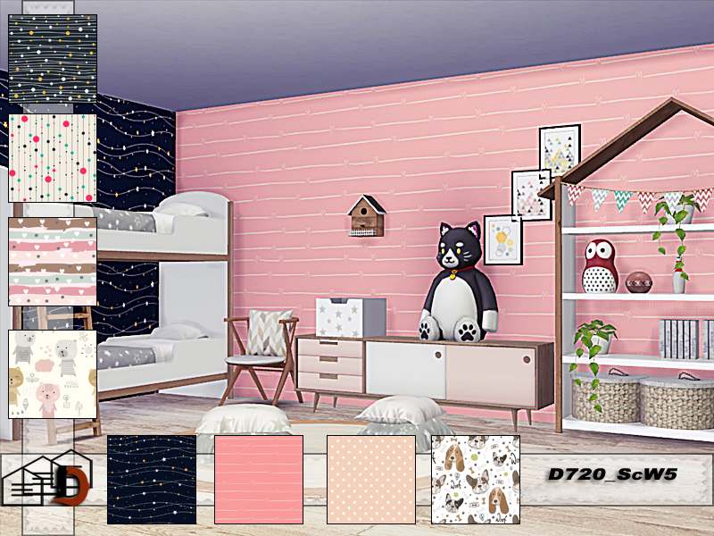 Scandinavian wallpapers - MEGAPACK! mod for The Sims 4 