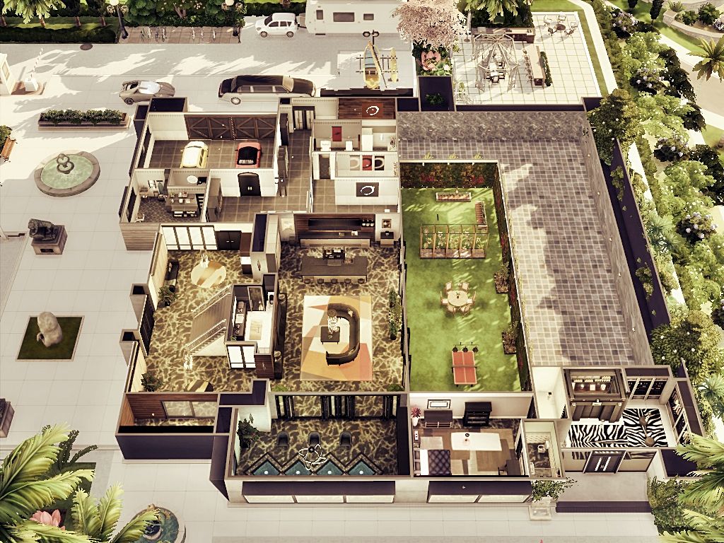 Rock Star Villa mod for The Sims 4 