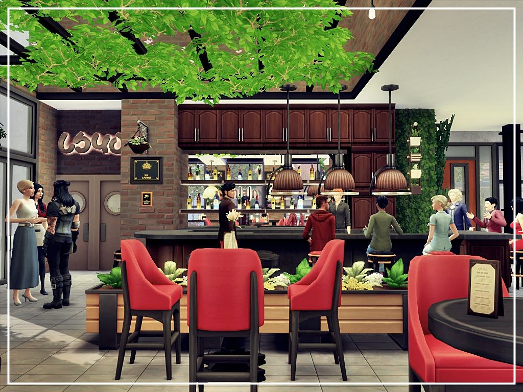 Green Restaurant mod for The Sims 4 