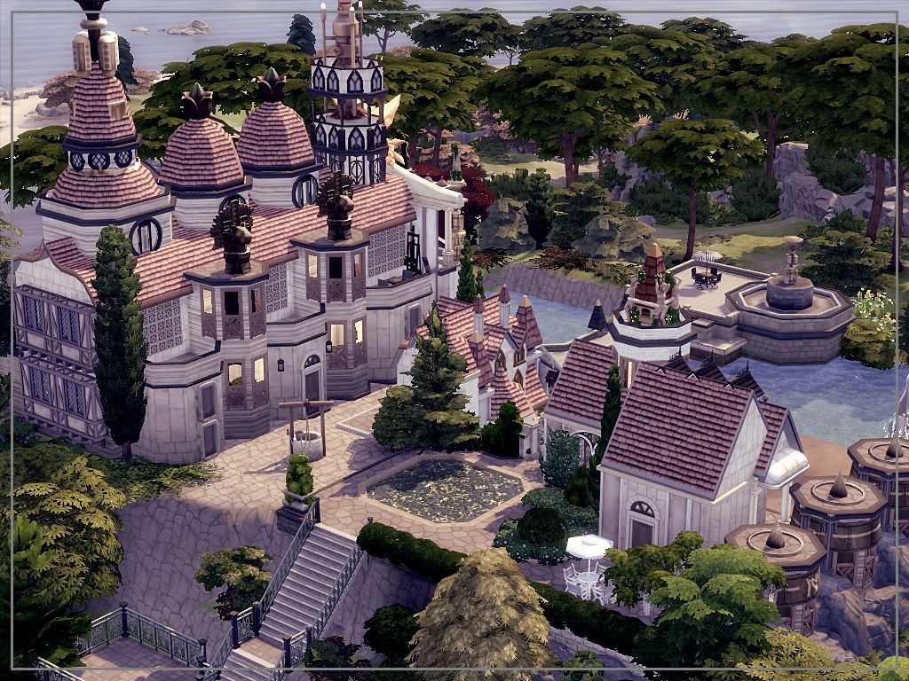 Castle on the rock mod for The Sims 4 