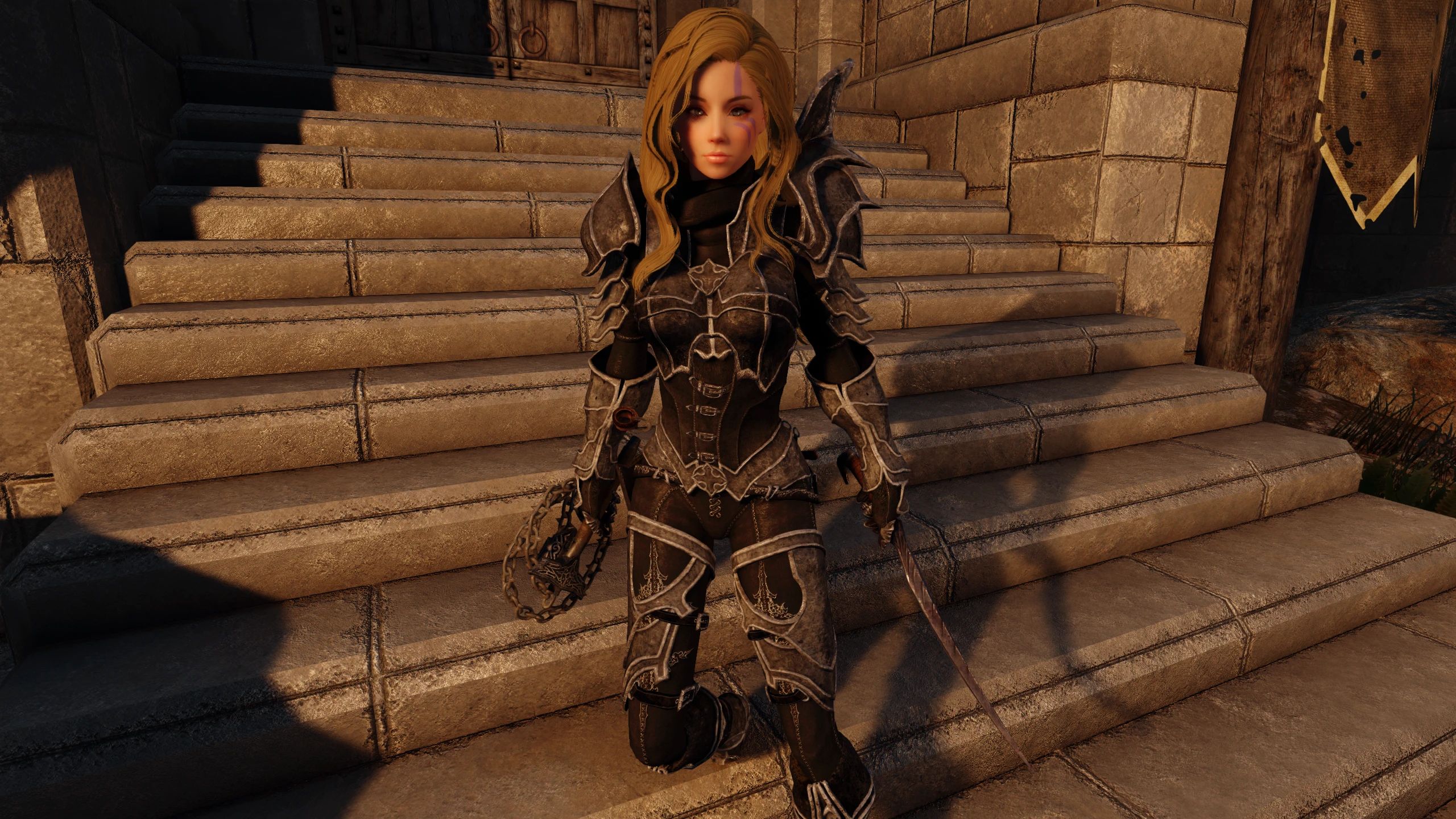 Demon Hunter Armor by Jojjo BHUNP mod for The Elder Scrolls V: Skyrim Special Edition