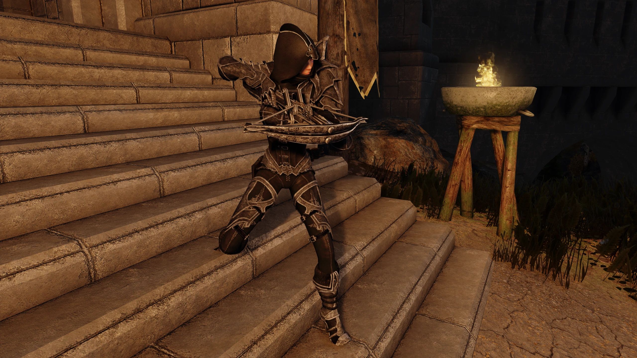 Demon Hunter Armor by Jojjo BHUNP mod for The Elder Scrolls V: Skyrim Special Edition