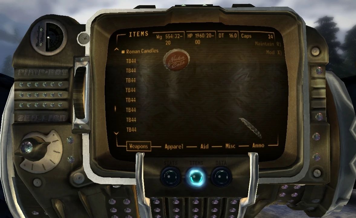 Pimpboy 3 Billion pipboy mod mod for Fallout: New Vegas
