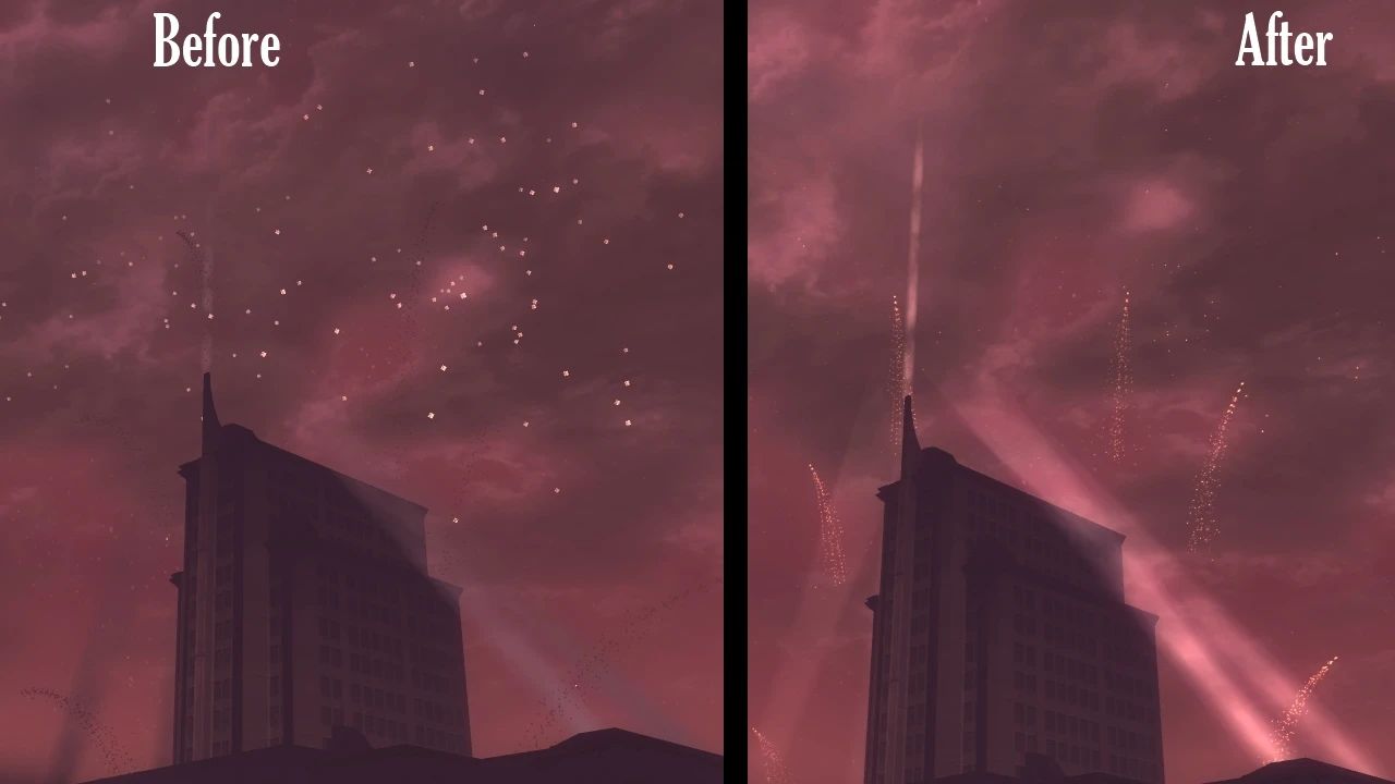 Dead Money Fireworks Fix mod for Fallout: New Vegas