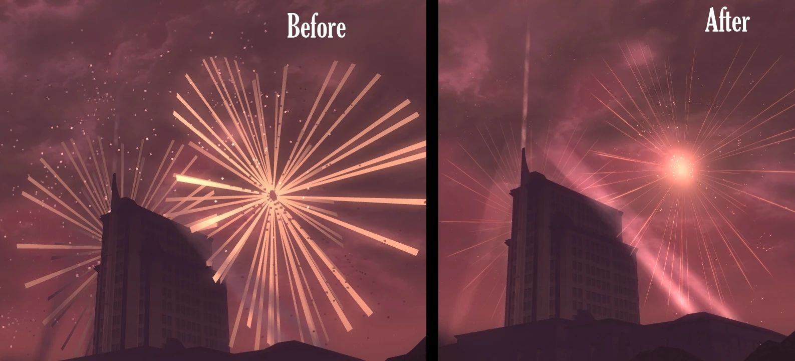 Dead Money Fireworks Fix mod for Fallout: New Vegas