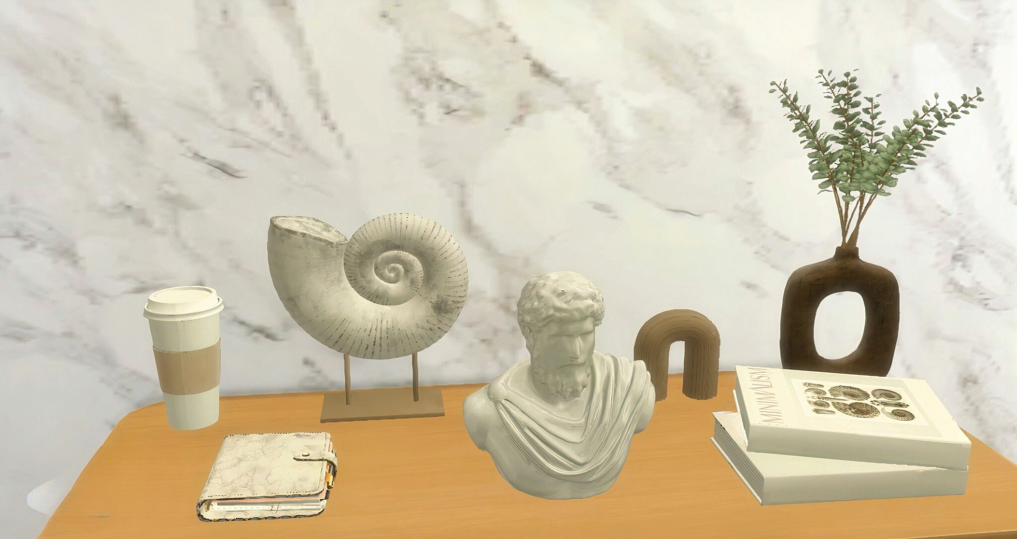 Snail shell minimalist set mod for The Sims 4 