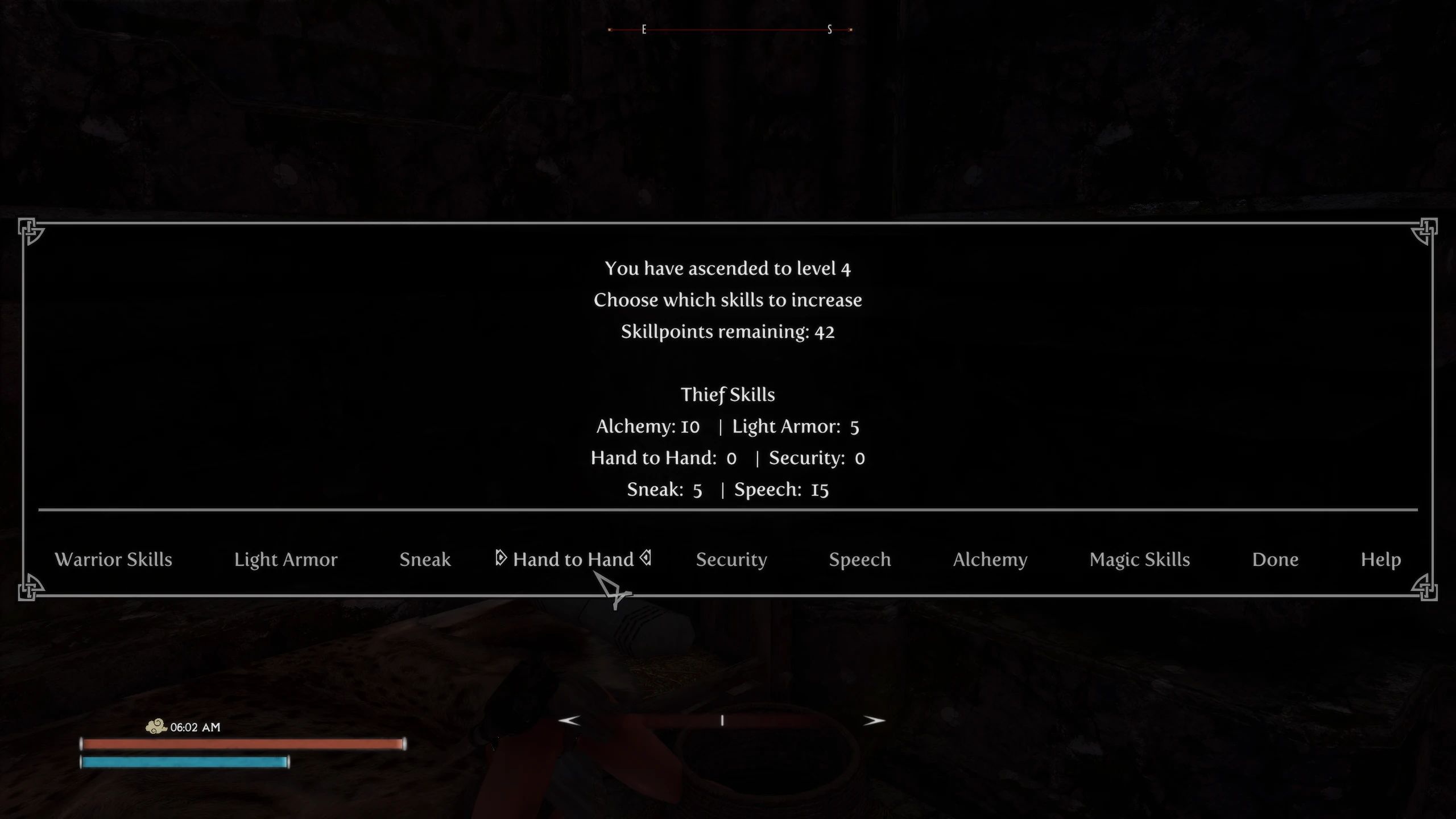 Static Skill Levelling - Hand to Hand mod for The Elder Scrolls V: Skyrim Special Edition