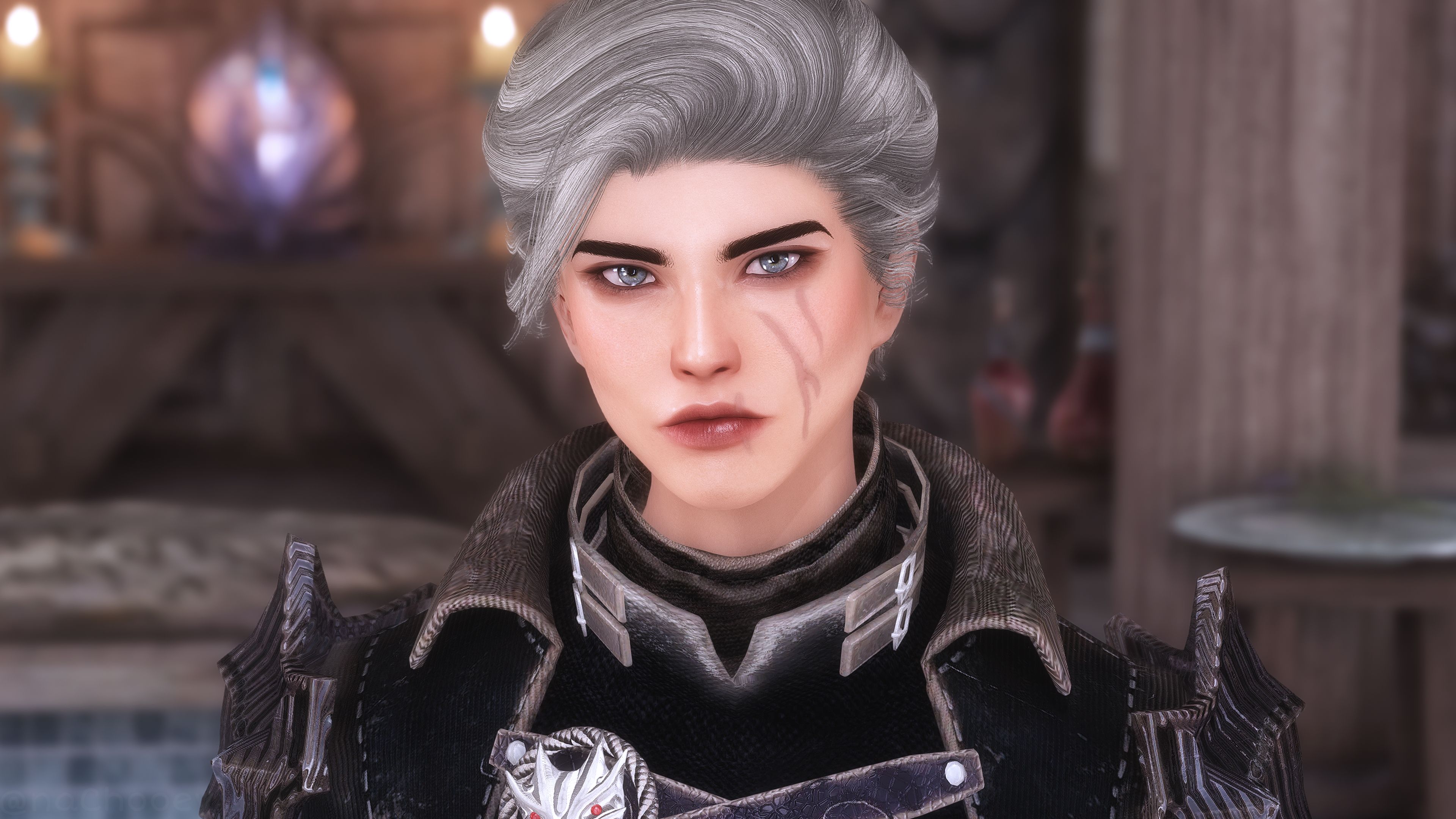 Brows by Hvergelmir for High Poly Head - COTR - UBE mod for The Elder Scrolls V: Skyrim Special Edition