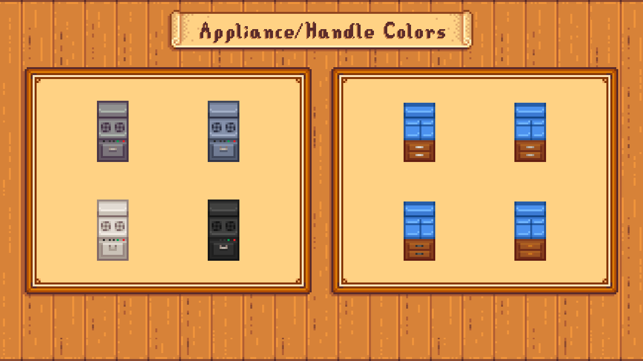 Elle's Kitchen Replacement mod for Stardew Valley