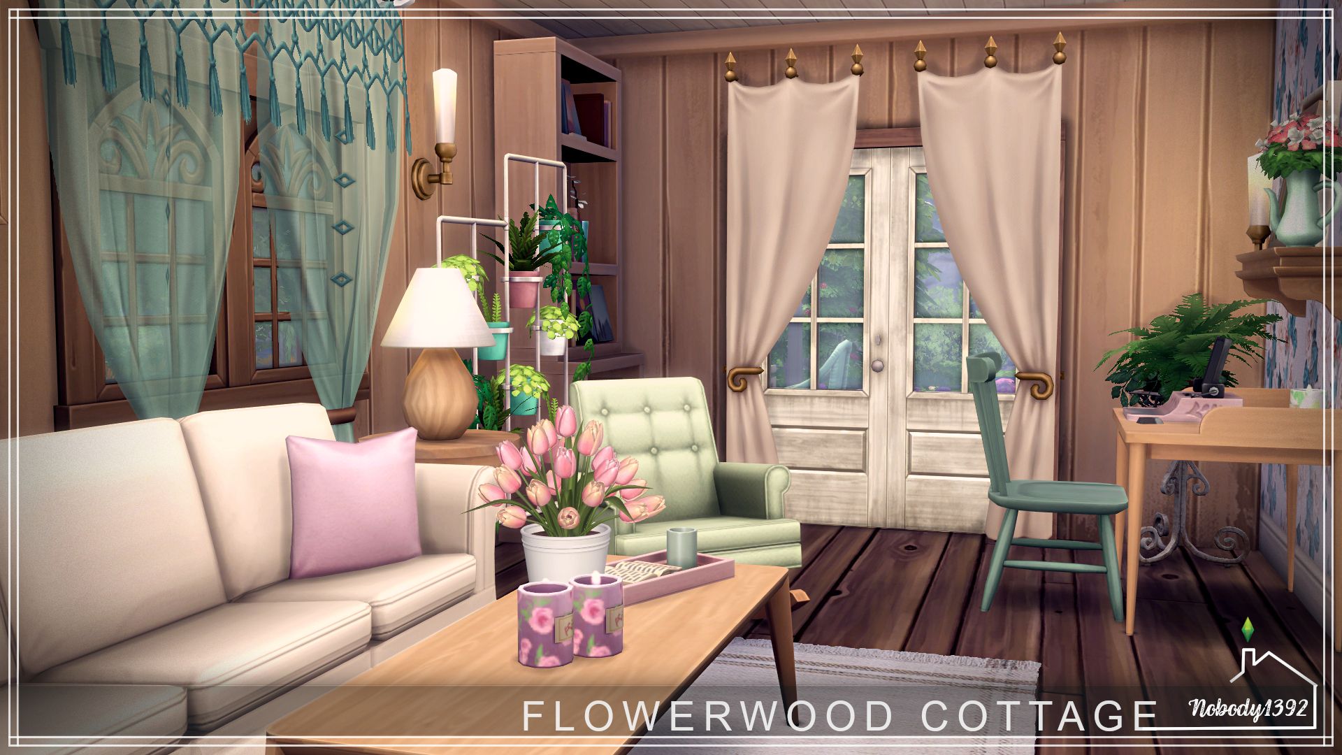 Flowerwood Cottage mod for The Sims 4 