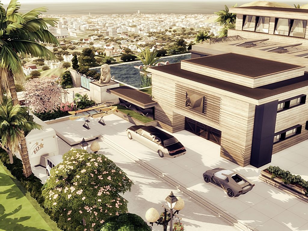 Rock Star Villa mod for The Sims 4 