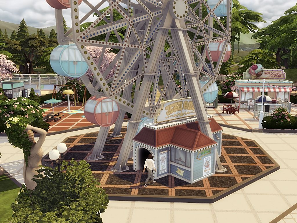 Amusement park mod for The Sims 4 