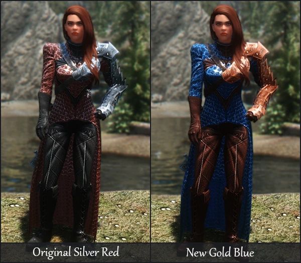 Blood Witch Recolor - Gold and Blue mod for Skyrim