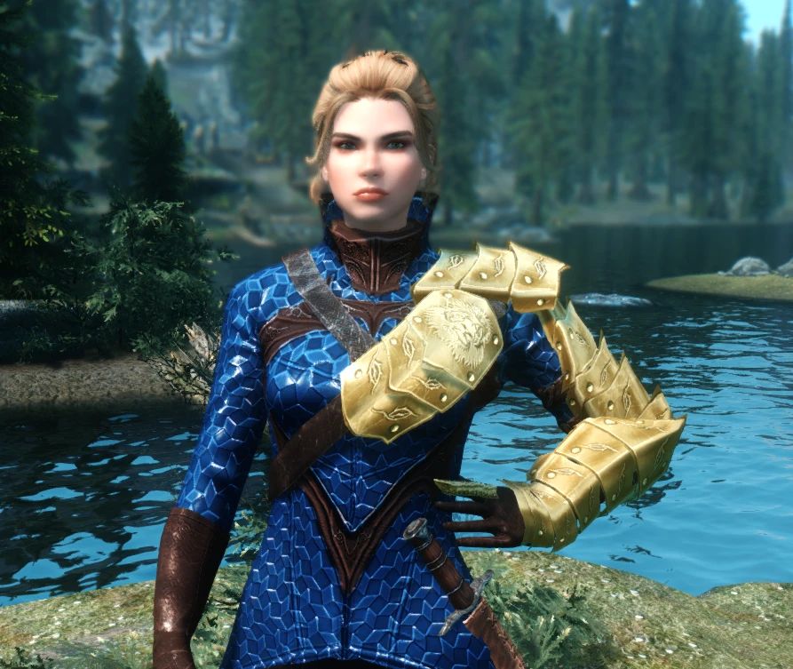 Blood Witch Recolor - Gold and Blue mod for Skyrim