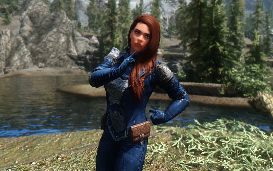 Mavari Armor Recolor - Moonlight Blue mod for Skyrim