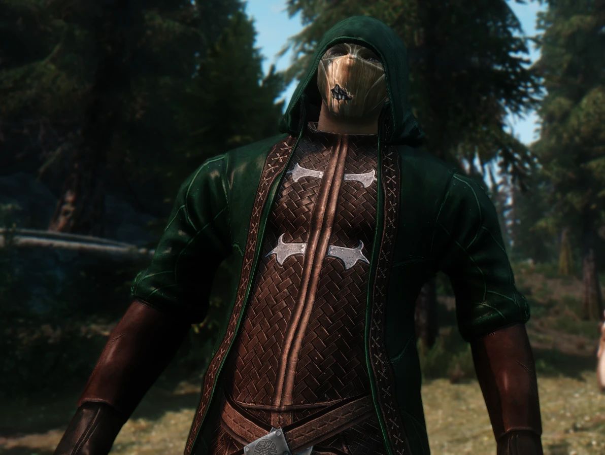 The Hermit Armor Recolor - Forest Hermit and Highborn Recluse mod for Skyrim