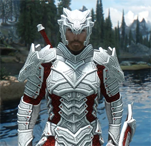 Dragon Carved Armor Recolor - Regal Gold and Blue and Winter Dragon mod for Skyrim